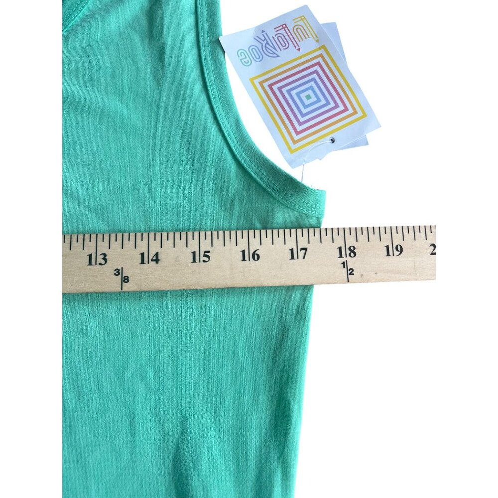 Lularoe Nicki Mint Green Sleeveless Fit & Flare A-Line Dress Womens Large - Picture 5 of 16